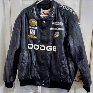 Jeff Hamilton Nascar Collectors Leather Jacket - Rare - Size XL